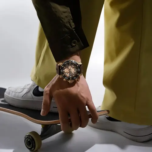 Imagen 2 del producto NAVIFORCE para hombres correa de silicona relojes de cuarzo de moda de lujo reloj de pulsera cronógrafo deportivo 5TM relojes masculinos impermeables regalos