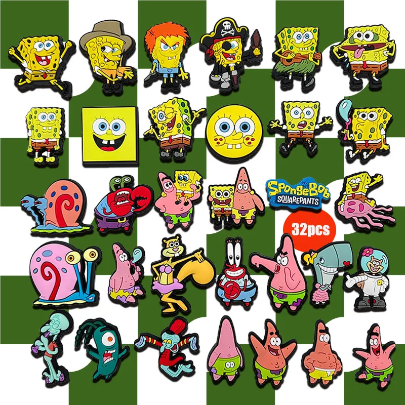 9-100 قطعة متعددة الكرتون الأصفر سلسلة حقيبة الأحذية نمط سحر الأحذية البلاستيكية DIY إكسسوارات جذابة تستخدم لمختلف مشتقات الكهف