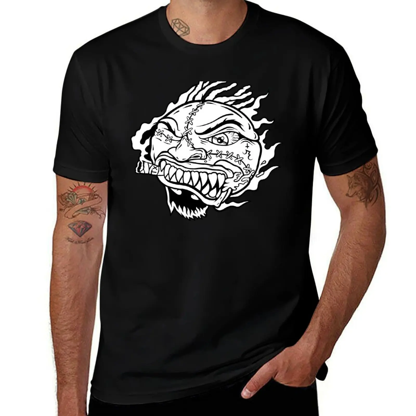 

MADBALL TXHC (B/W) T-Shirt man t shirts for men casual t shirts designer man t shirt cotton high quality T-Shirt