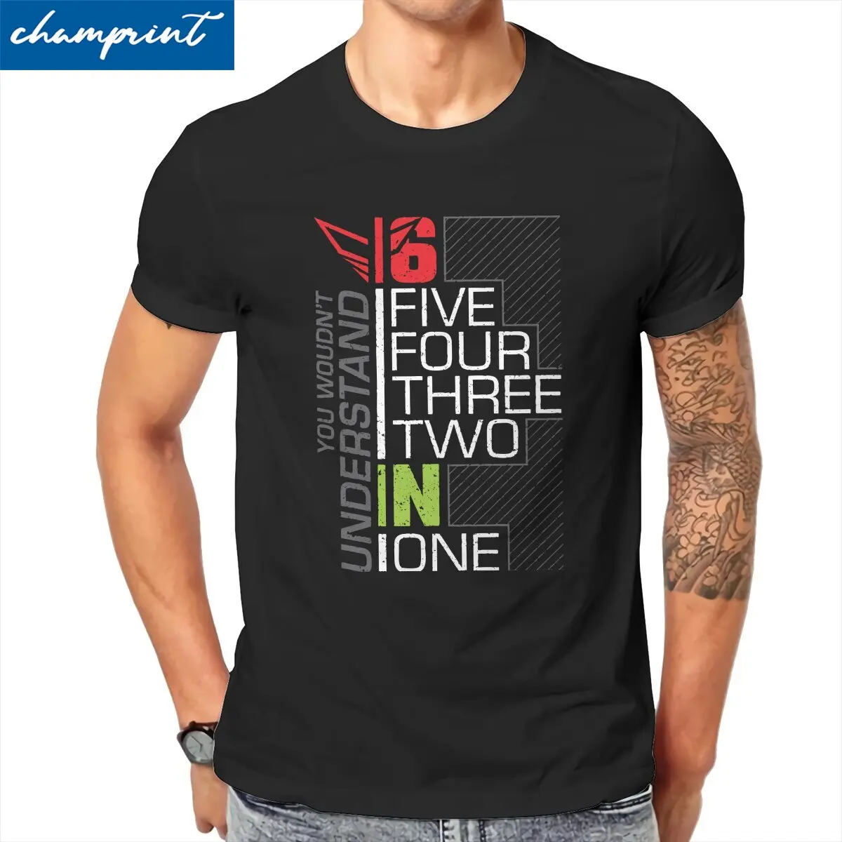 Motorcycle Shift Gear 1N23456 T Shirts Men's  Cotton Humor T-Shirt Ride Moto Supermoto Bike Tees Short Sleeve Clothing 6XL