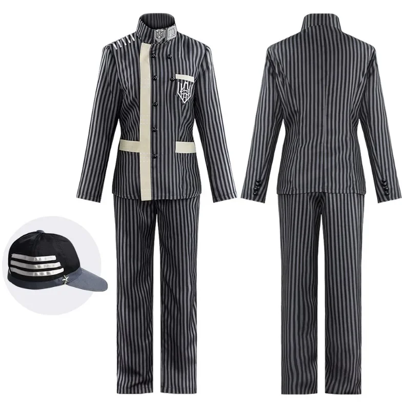 

Game Danganronpa Cosplay Costume Shuichi Saihara Detective School Uniform JK Outfits for Halloween Party Stage Performances