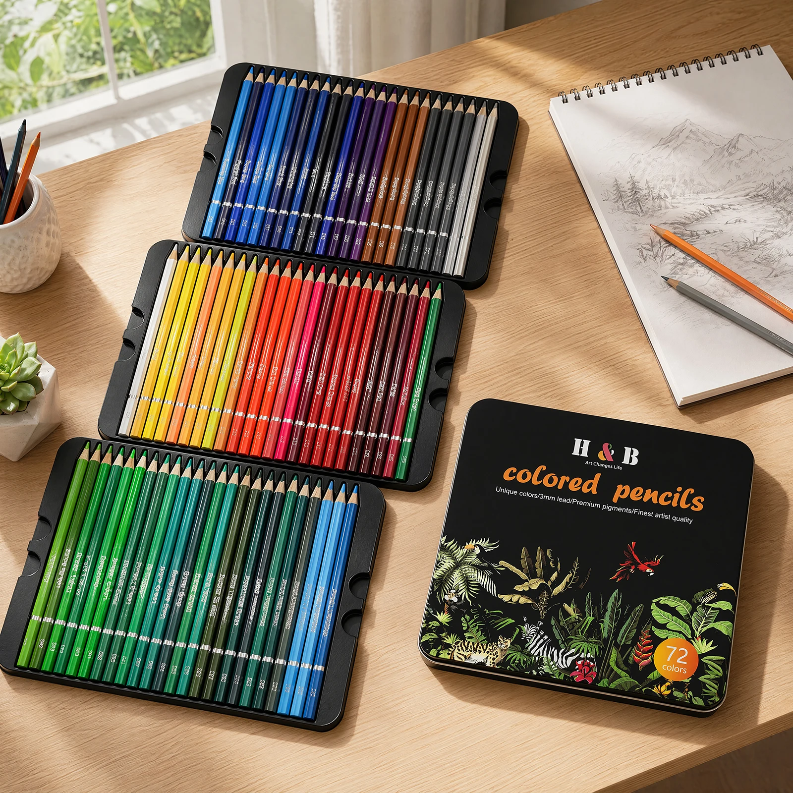 72-piece-colored-pencilssoft-core-with-vibrant-colorideal-for-drawingblending-sketchingshadingcoloring