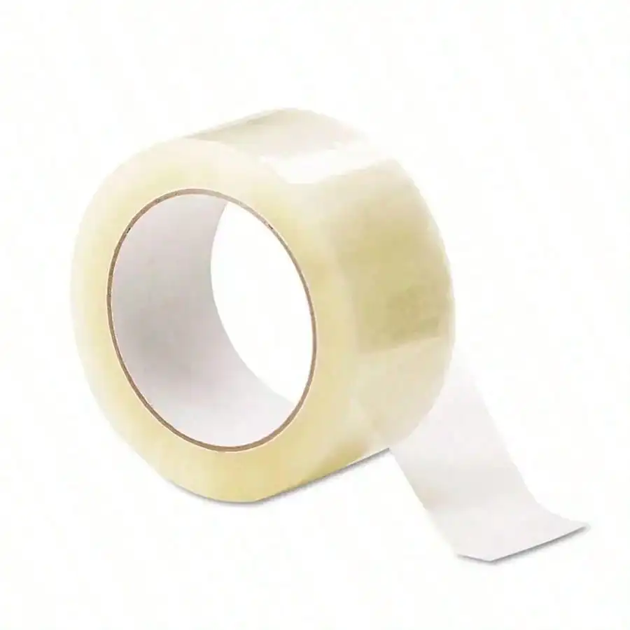 Cinta de embalaje transparente sin olor de 2 pulgadas de ancho, 110 yardas, 1.9 mil, rollos de cinta de embalaje para mudanzas, envíos y regreso a clases.