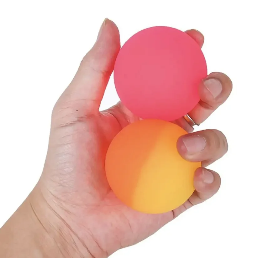 Multi size dual color elastic ball children colorful boy outdoor solid rubber bouncing ball sports game fun ball egg toy