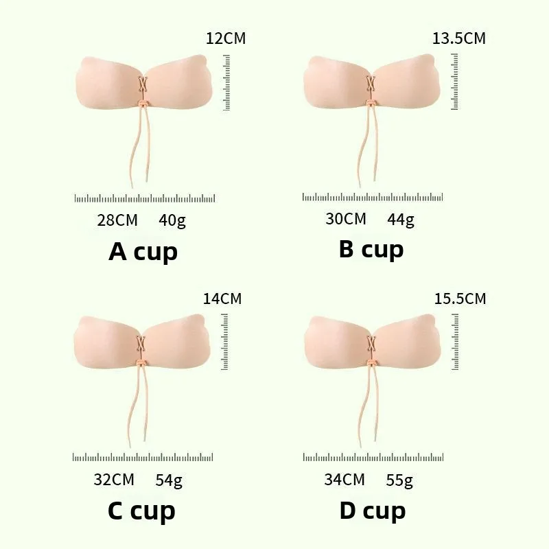 New Thin Silicone Nipple Covers Winged Gathered No Riml Brtte Comfortable Underwear Home Clothes for Women view 2