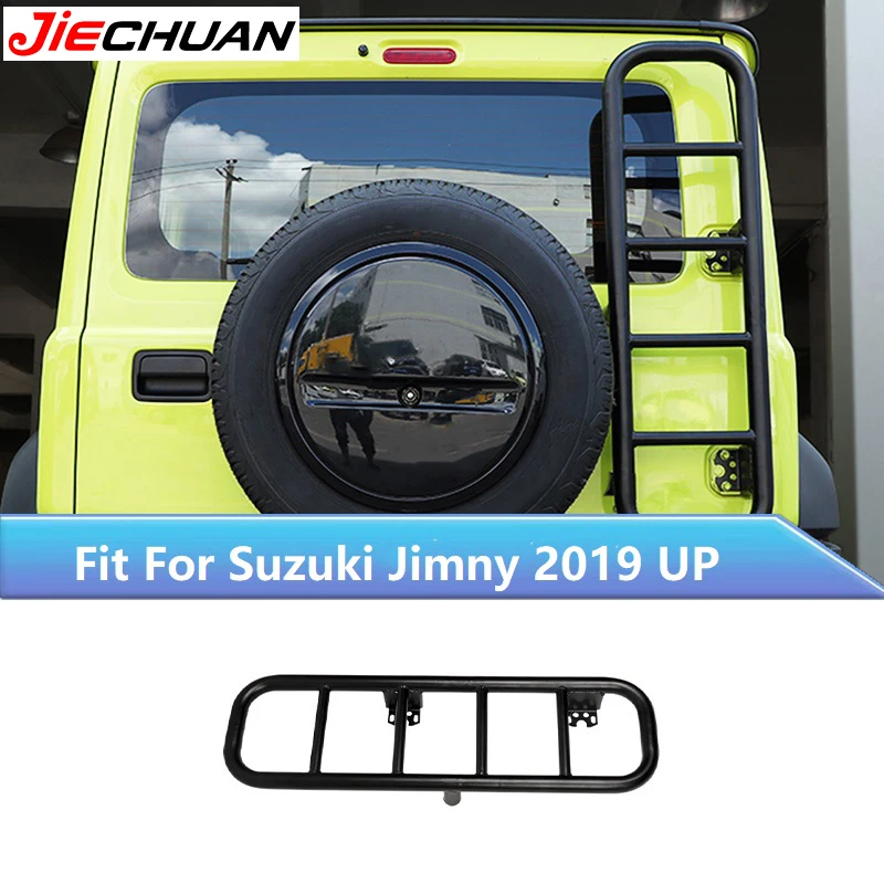 

JIECHUAN Aluminum Alloy Car Tailgate Climbing Ladder Rear Door Rack For Suzuki Jimny 2019 2020 2021 2022 Up Exterior Accessories