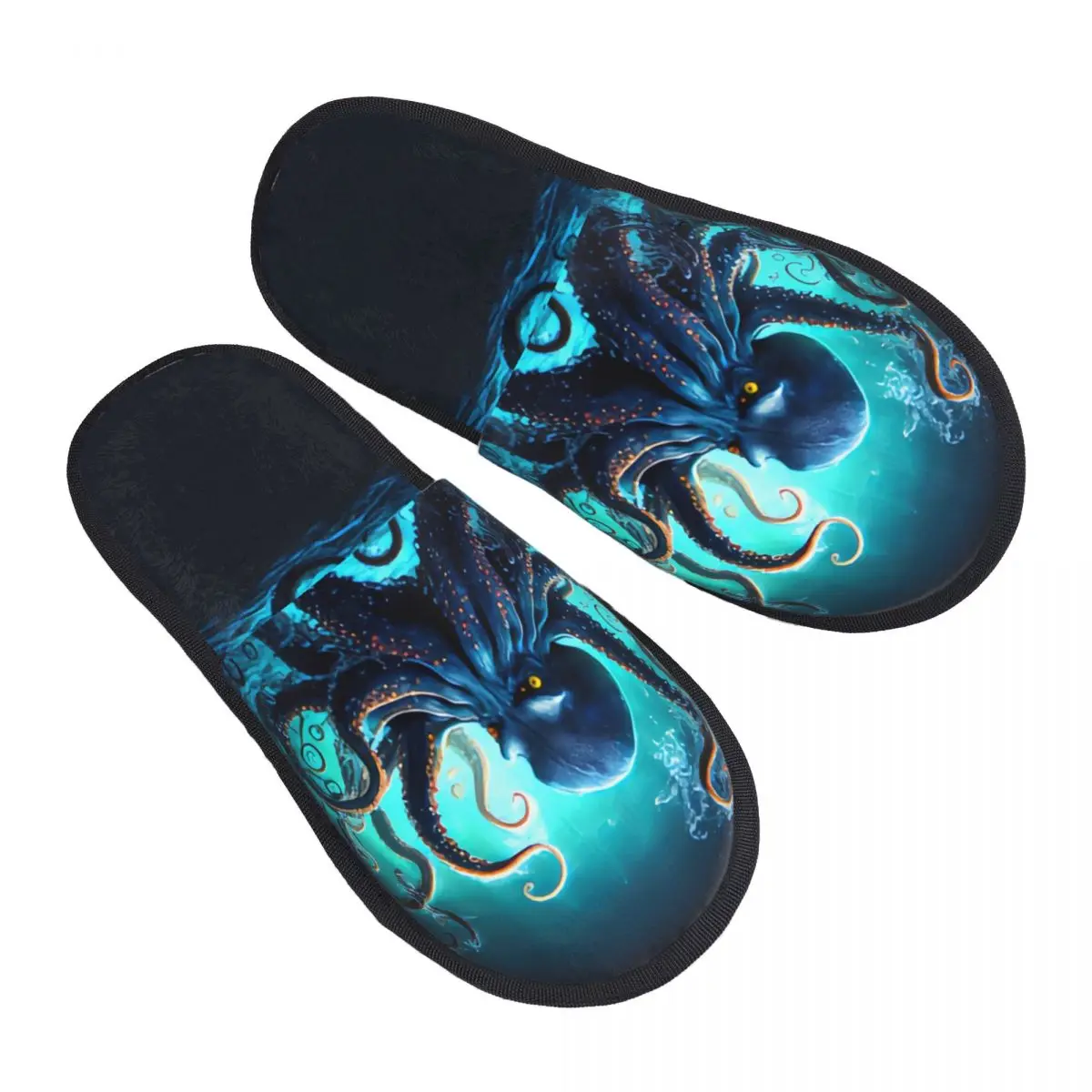 Indoor Octopus With Powerful Tentacles Warm Slippers Home Plush Slippers Home Soft Fluffy Slippers