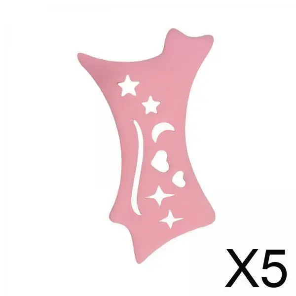 グリッターアイライナーステンシルシリコンメイクアップエイドピンクリキッドアイライナーアプリケーター旅行や日常使用用