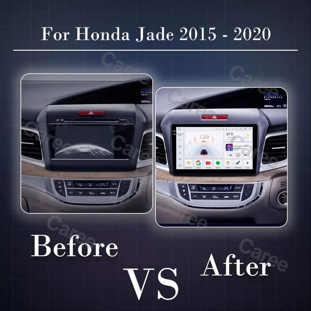 For Honda Jade 2015 - 2020 Car Radio Multimedia Video Player Navigation GPS Android 14 Carplay Tape Recorder 4G WIFI No 2din DVD
