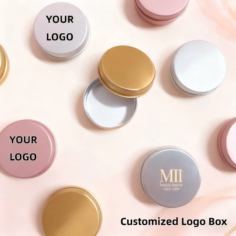 【شعار مخصص】50 قطعة مخصصة 15 جرام صندوق ألومنيوم صغير صندوق تخزين مستحضرات التجميل السفر العناية بالبشرة التعبئة والتغليف يمكن مواد التعبئة والتغليف الجمال #2