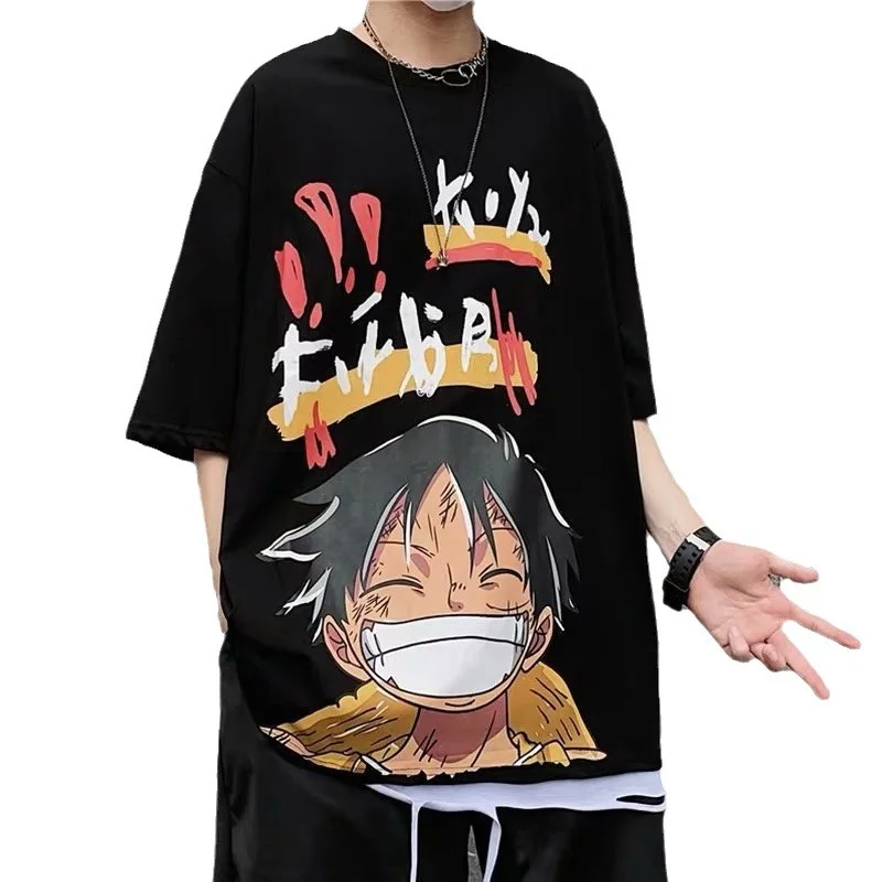 Летняя уличная футболка с короткими рукавами для мальчиков и девочек 3D Pirates Voyager Nami Roronoa Zoro Luffy с принтом Летняя футболка из ледяного шелка Повседневный топ