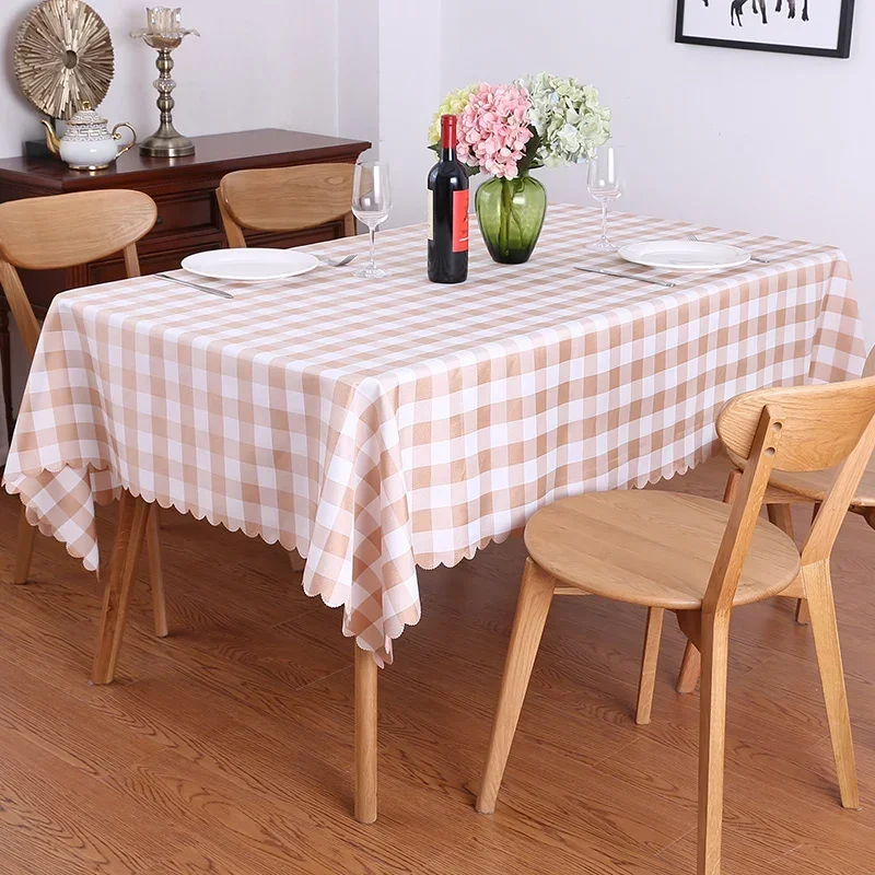 Plaid Rectangular Table Cover For Modern Home Decorative Dinning Red Black Green Tablecloth Checkered Picnic Tea Table Cloth