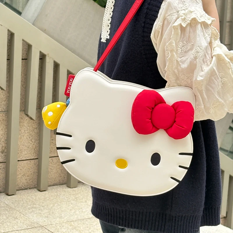 Anime Hello Kitty Kawaii Schoudertas Sanrio Opslag Reizen Messenger Bag Dagelijks woon-werkverkeer Hoge capaciteit Meisjes Verjaardagscadeau