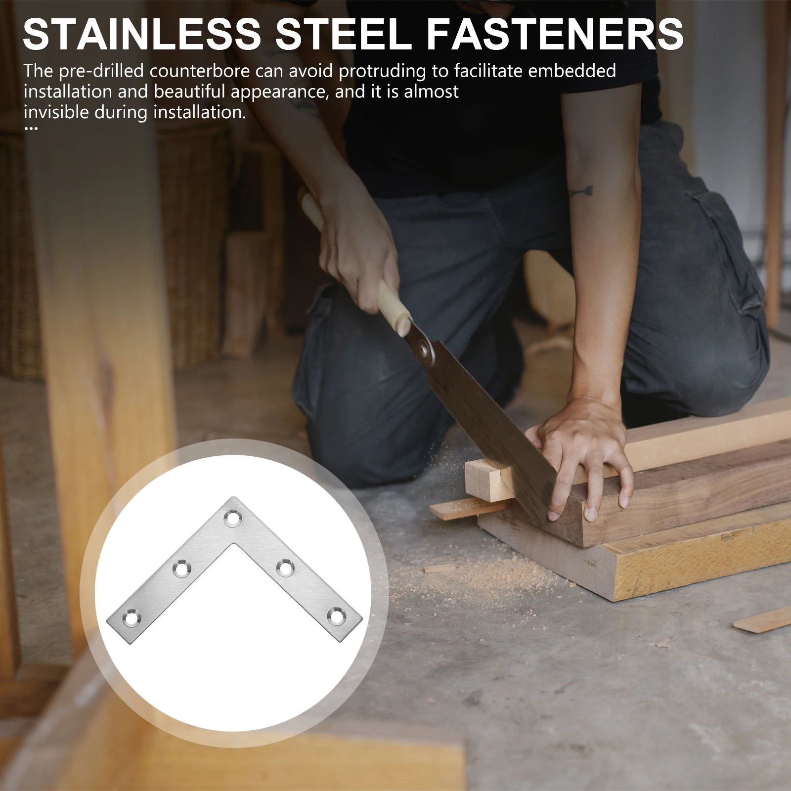

Furniture Joint Fastener Heavy Duty Brackets Durable Iron Anti Rust Countersunk Holes Stable Hardware Leg Accessories
