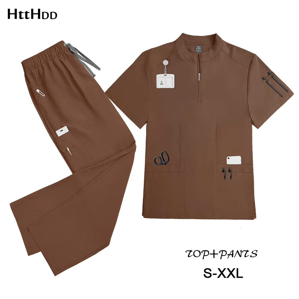 

Scrubs Women Beauty SPA Uniform Pet Clinic Store Veterinary Dentistry Work Clothes Set High-quality Medical Nurse Uniform Unisex