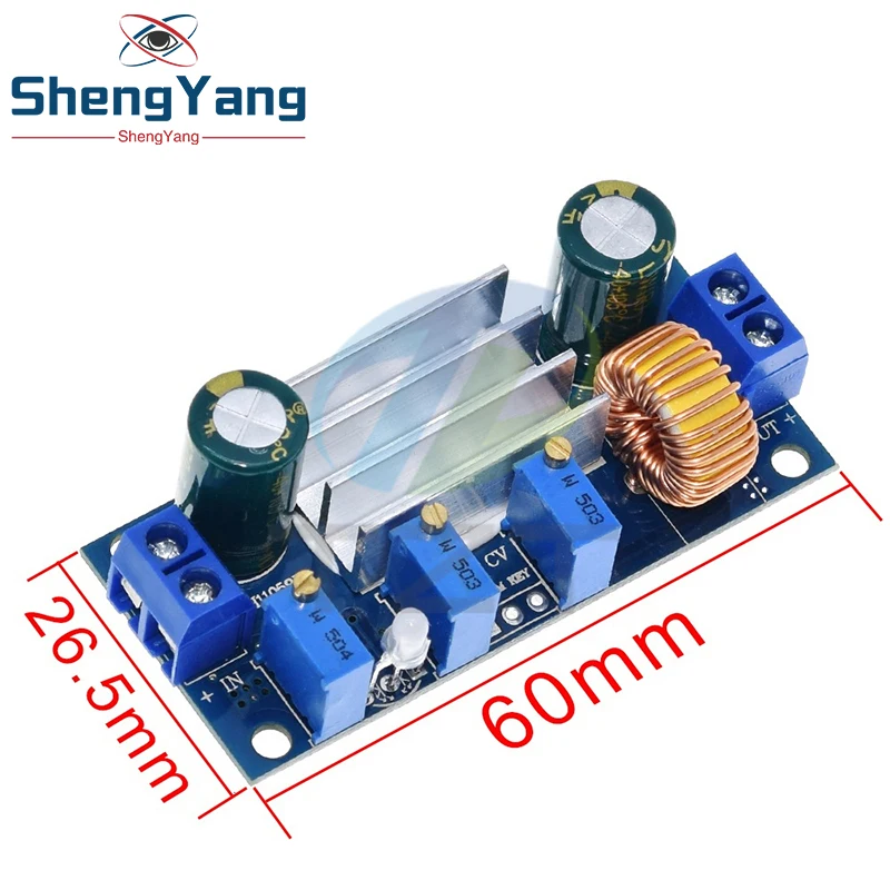 Automatic Protection! 5A Max DC-DC XL4015 Step Down Buck Power Supply Module Adjustable CC/CV Lithium Charge Board for Arduino image 2