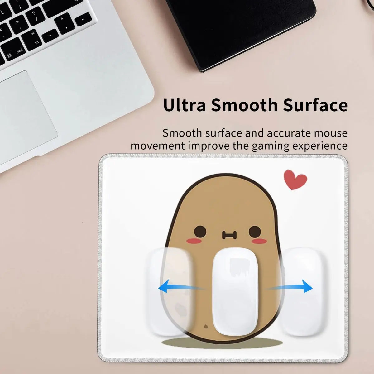 

Милый картофельный коврик для мыши Love, компьютерная клавиатура, коврик для мыши, игровой коврик для ПК, офисные коврики для стола