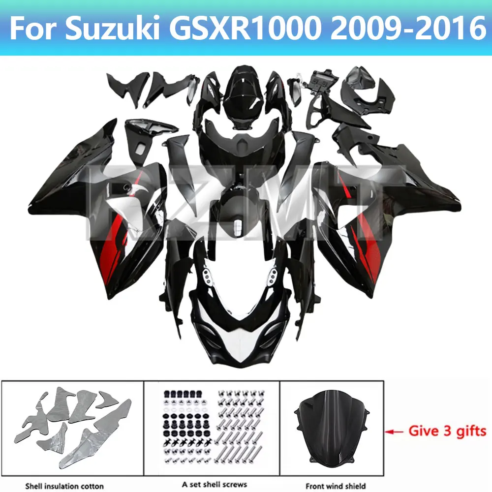 GSXR 1000 09-16 Motorcycle Fairing Set For Suzuki GSX-R1000R 2009-2016 K9 Body Kit Plastic Guard Plate Accessories Shell
