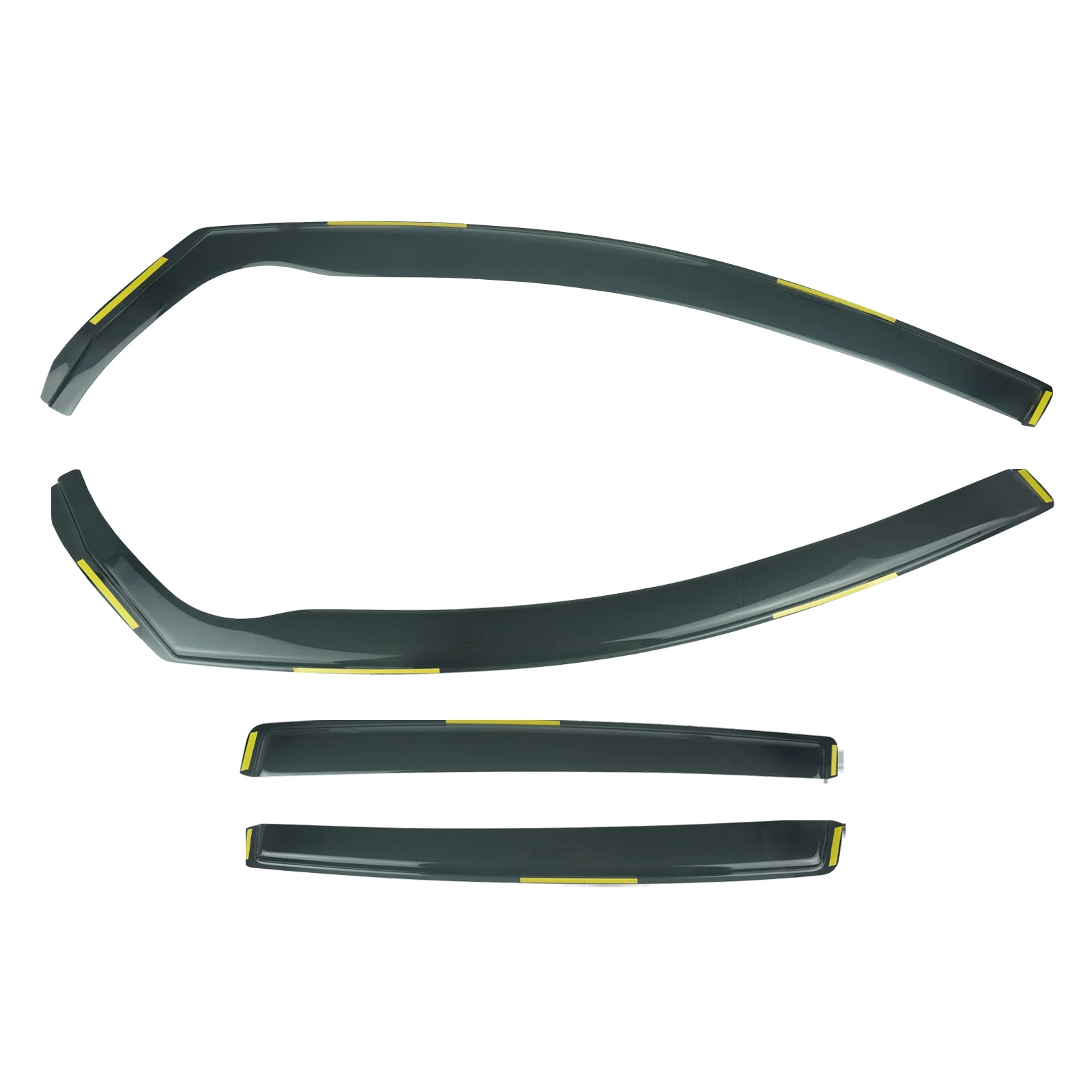4pcs Tint Side Window Wind Rain Sun Guard Deflectors Protector Visors Sheet For VW Golf V MK5 Hatchback 5 Door 2004-2009