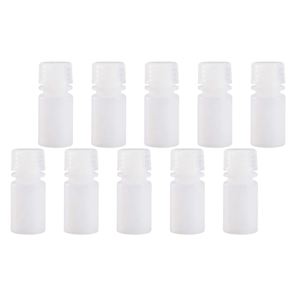 

10pcs Acid Alkali Corrosion Resistant Bottles High Temperature Resistant Laboratory Storage Plastic Container Wide Mouth