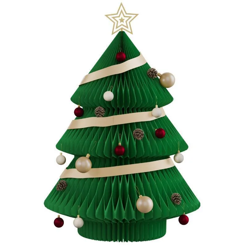 

Christmas tree household set small ornaments, shopping mall window decoration New Year's creative tree