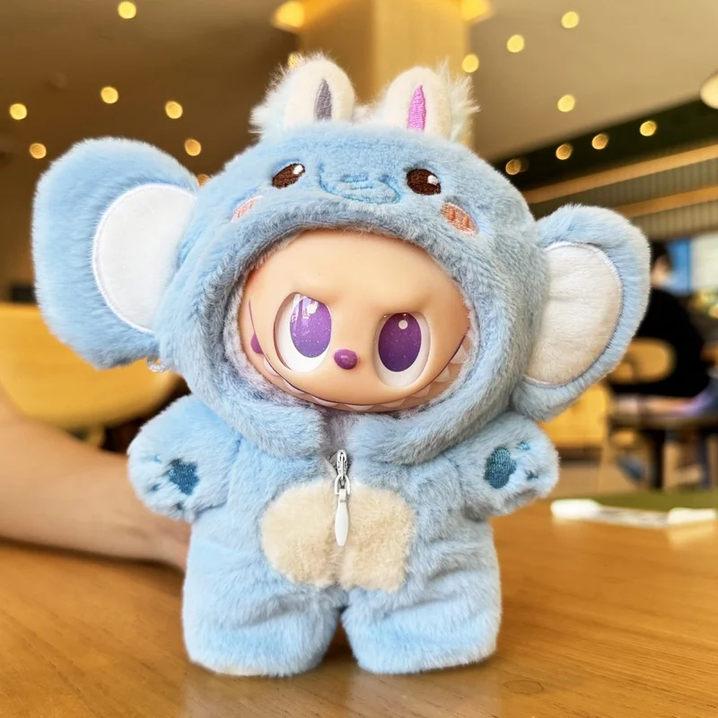 Suitable for Labubu's first second and third generation elephants and cats. Cat and dog clothes set. 10cm baby clothes. Dress-u
