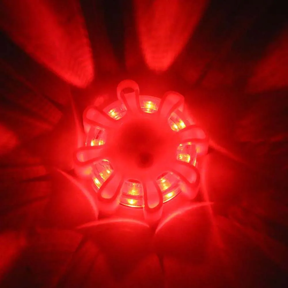 磁気フラッシャー付き点滅警告フレアキット,非常灯,道路安全装置,8led