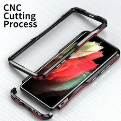 Original LUPHIE Metal Frame For Samsung Galaxy S23 S24 S25 26Ultra Bumper S22 Plus Case Aviation Aluminium Protective Cover Skin
