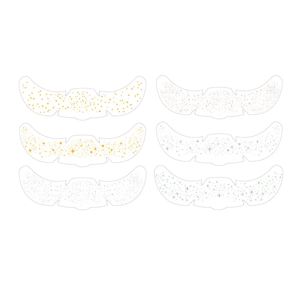 1pc Golden Silver Laser Glitter Freckles Tattoo Stickers for Women Waterproof  Metallic Fake Freckles for Face Makeup Party