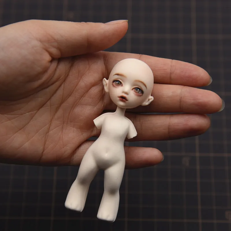 DIY Q Version Body Silicone Mold 4cm/7cm Ultra-light Polymer Clay Sculpture Handmade Cartoon Figure Molds for Creative Crafts