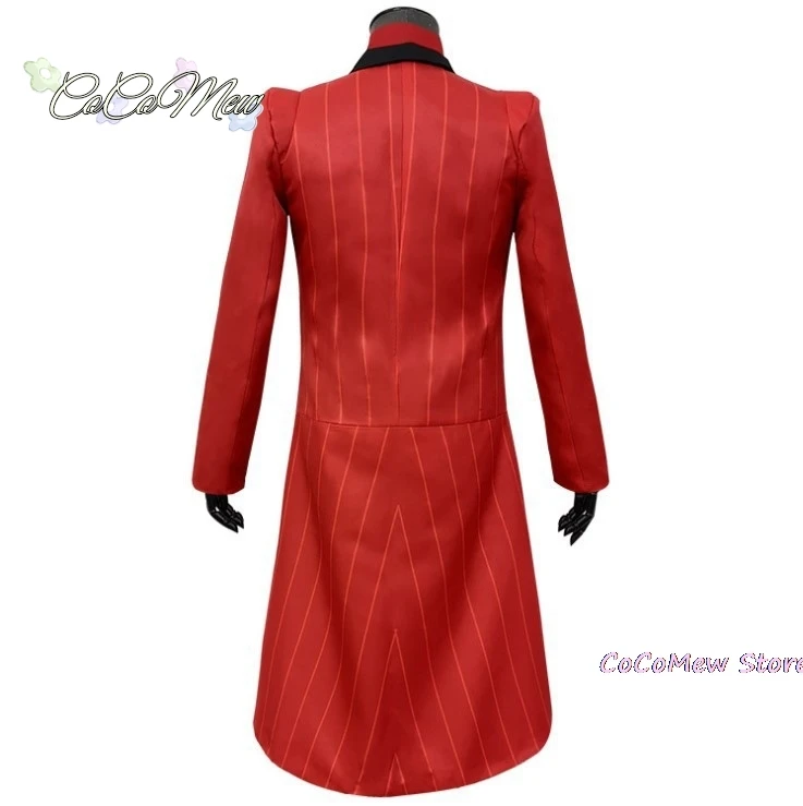 Hazbin Cosplay Hotel Uniform ALASTOR Cosplay Costume Adult Men Halloween Uniform Jacket Pants Costumes Red Suit Anime Cosplay