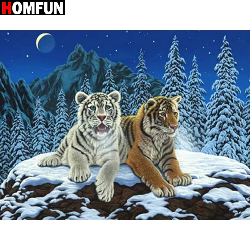 HOMFUN Diamond Painting Full Square/Round Drill 5D DIY \