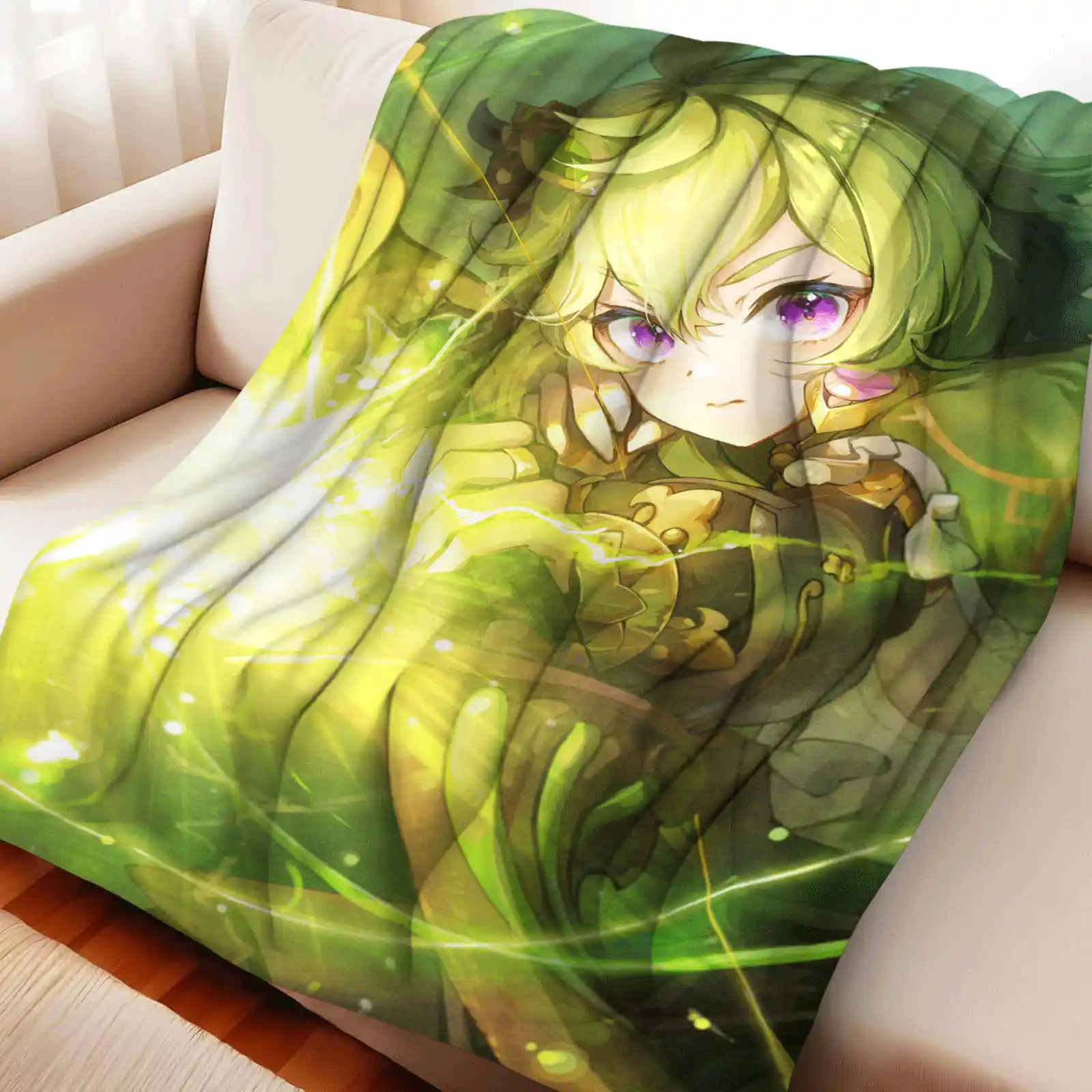 Genshin Impact 콜레이 담요 플란넬 낮잠 소파 가을 겨울 따뜻한 담요