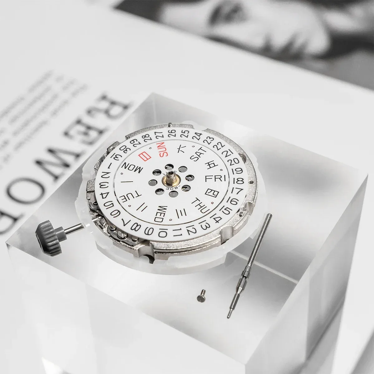 For 8215 Watch Automatic Mechanical Movement Modified Date Position Replacement Parts For 8215 Watch Repair Tool Parts