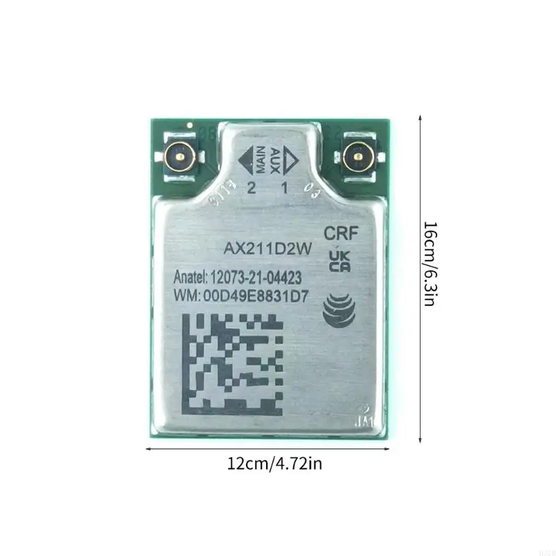 H37B AX211D2W WIFI CARD AX211D2W Адаптер сетевого класса 2.4/5/6GHZ 5374 Мбит/с 160 МГц быстро