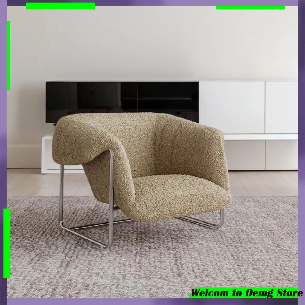 

Lambs Wool Gaming Elbow Support Chair Stylish Comfortable Vanity Poltrona Perfect For Living Room Balcony Home Furniture
