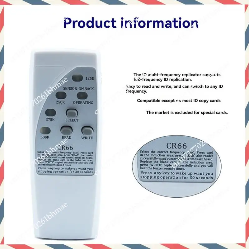 

-A21Z Ручной RFID-считыватель смарт-чипов, писатель + брелок 2X5200, 125 кГц, ID-копировальный аппарат, Дубликатор идентификационных меток, программатор для T5577 для EM4305
