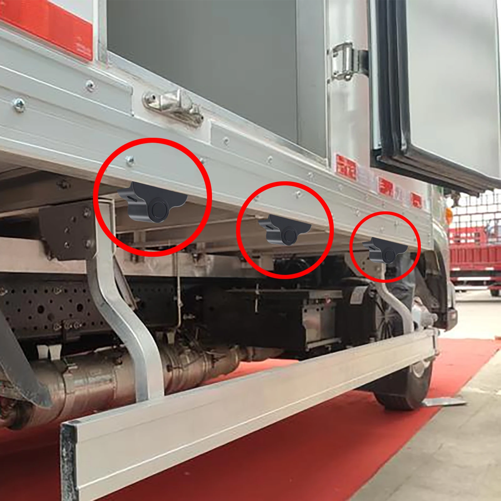 Fahrzeug Externe Installation Parksensor-Kit Umgekehrte Ultraschallerkennung für LKW-Van-Backup-Radarare Überwachungssysteme