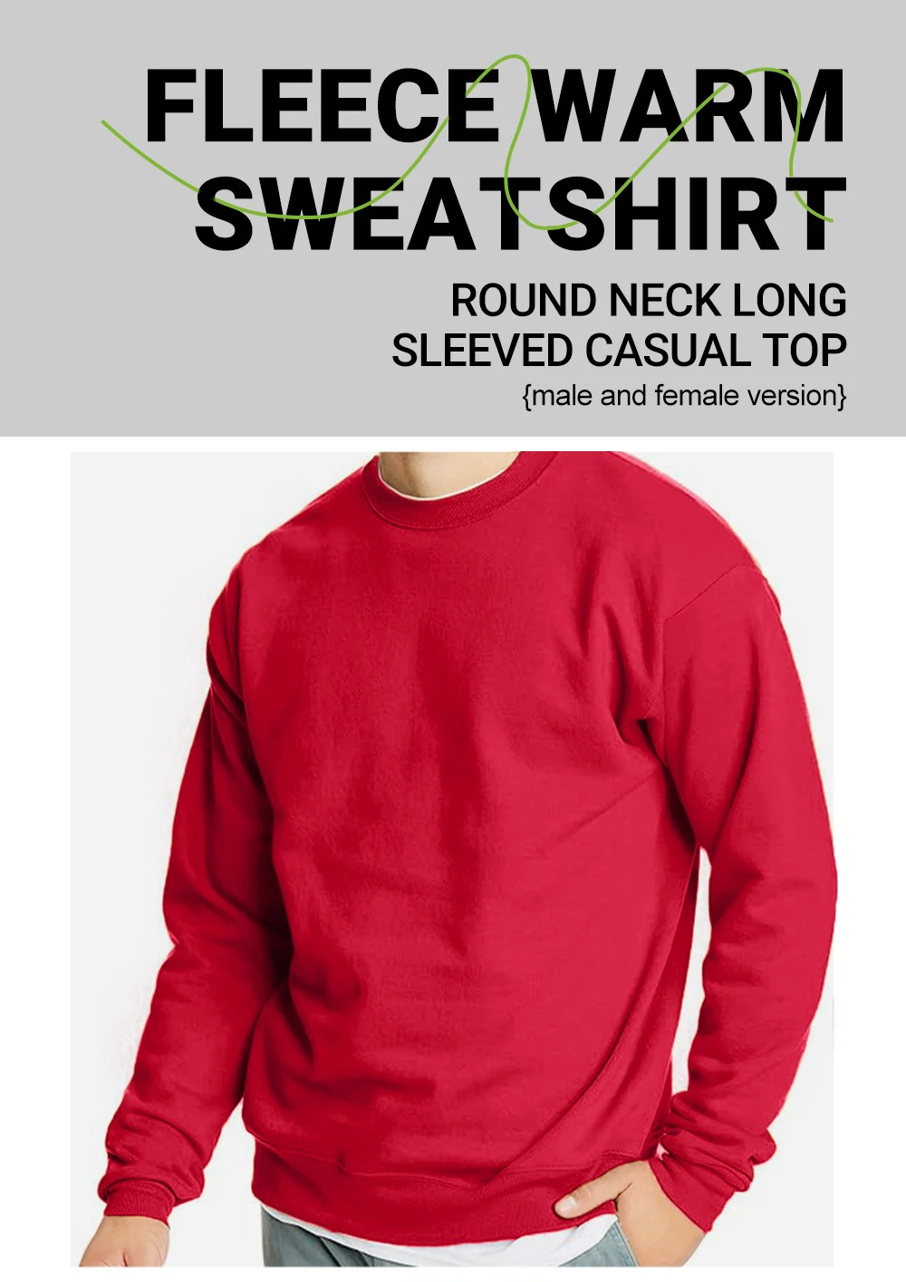 Catch You Later Prints Pullover Herren Basic Oversized Sweatshirts Jogging Casual Fleece Warmer Hoodie Winter Rundhalspullover Kleidung – Detail 3