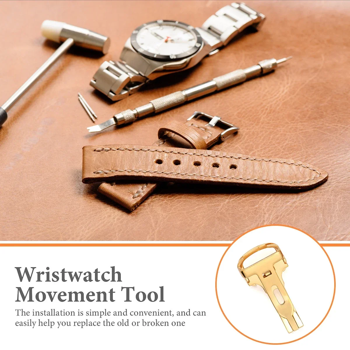 الفولاذ المقاوم للصدأ ساعة مشبك استبدال 12/14/16/18/20 مللي متر ساعة للطي المشبك ل كارتييه الأزرق بالون ساعة ذهبي فضي اللون