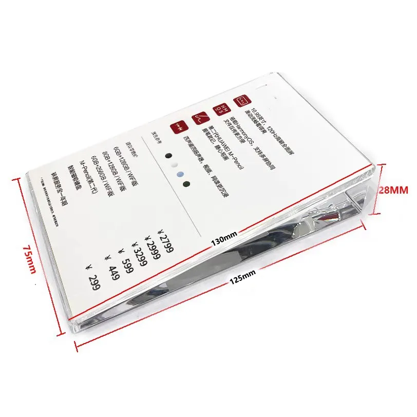 Price tags for Phone Experience Desk Desktop Acrylic Solid Desk Tags