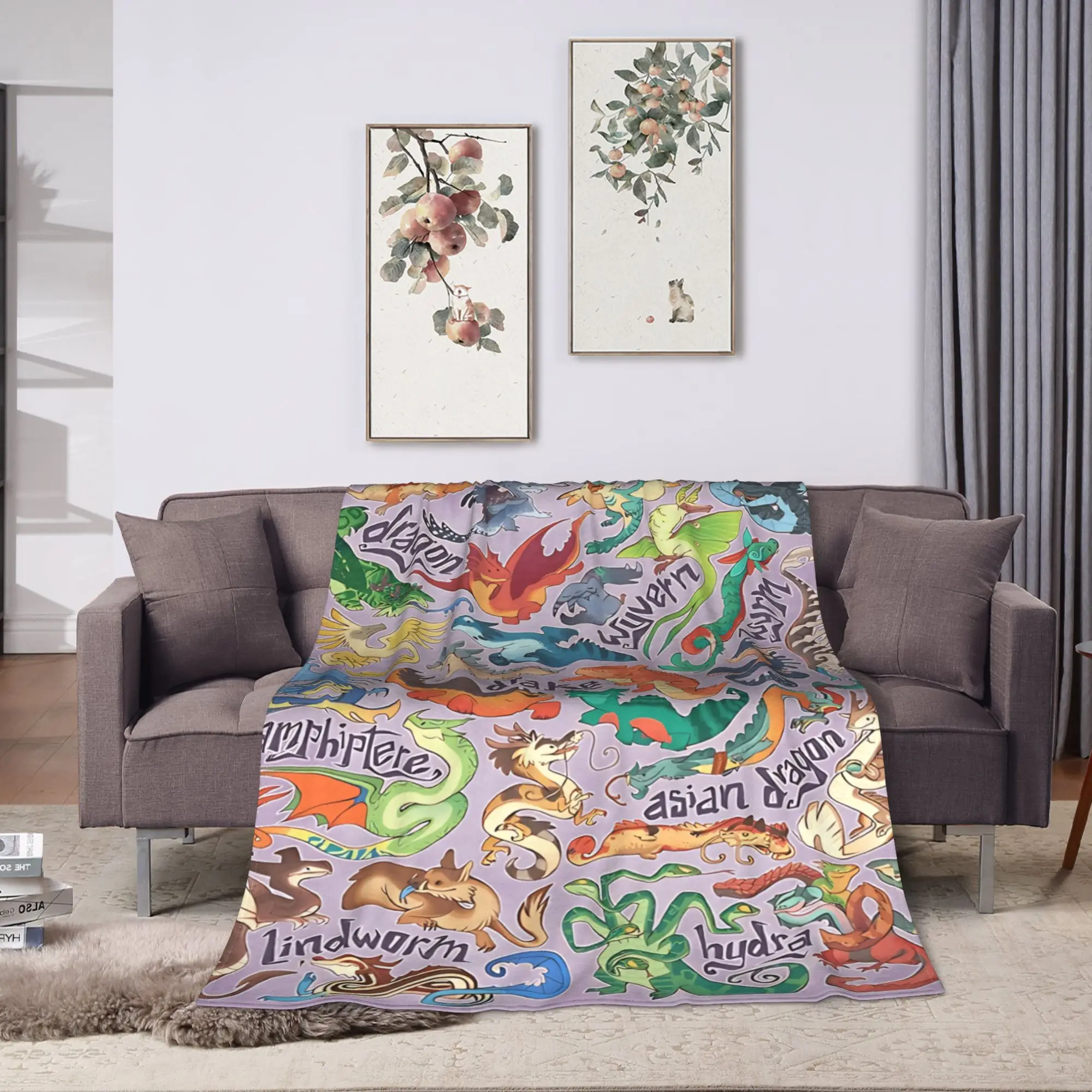 Wings of Fire Plush Blankets Child  Flannel Throw Blanket For Couch Bed Super Soft Design Quality Bedspread Birthday Gift