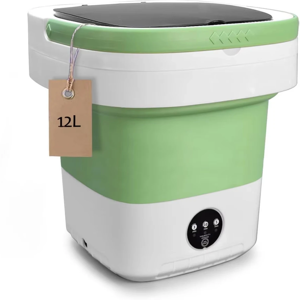 

RHS LSY-05540 12L Portable Washer with Spin Dryer 3 Modes Foldable. for Apartment Camping Travel