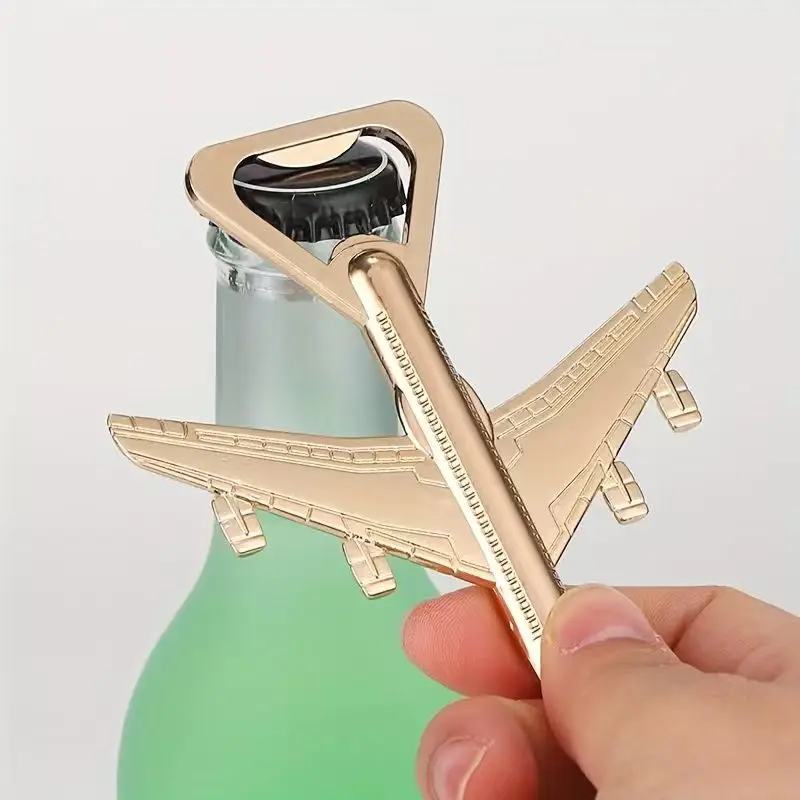 1pc/lot Metal Plane Bottle Opener, Beer Bottle Opener, Creative Retro Bottle Opener for Wedding Gifts,Wedding Favors for Guests