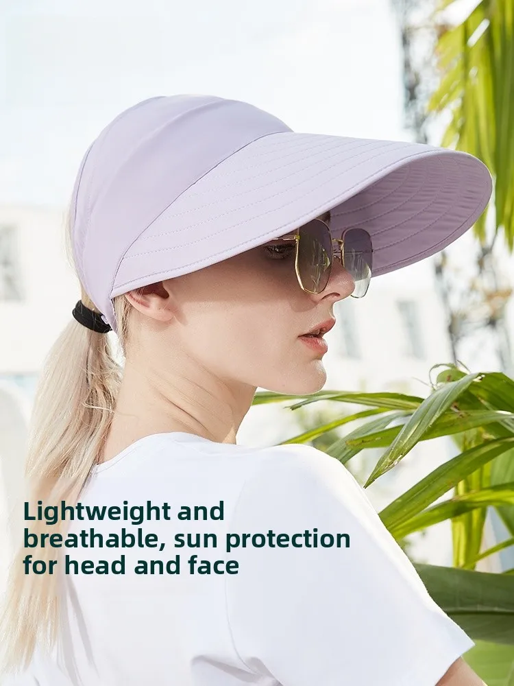 uv100-women's-casual-outdoor-beach-hat-summer-sun-protection-large-brim-hat-duckbill-cap-polyester-upf50-anti-uv-hat