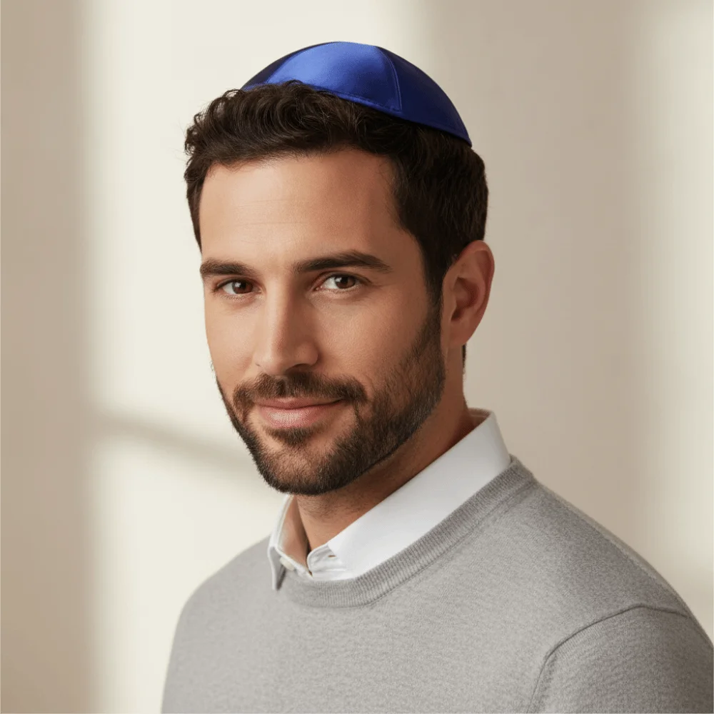 Premium Satin Silk Dome Cap Soft Smooth Solid Color Retro Top Hat Comfortable Fit Exquisite Stitching Satin Round Cap Men