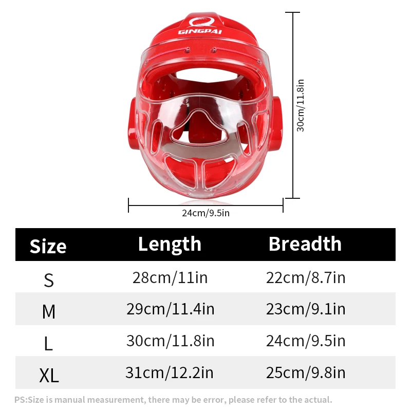 Full Face Kopfschutz Karate Helm Taekwondo Kopfbedeckung MMA Kickboxen Kopfschutz Professionelle Trainingshelme – Detail 2