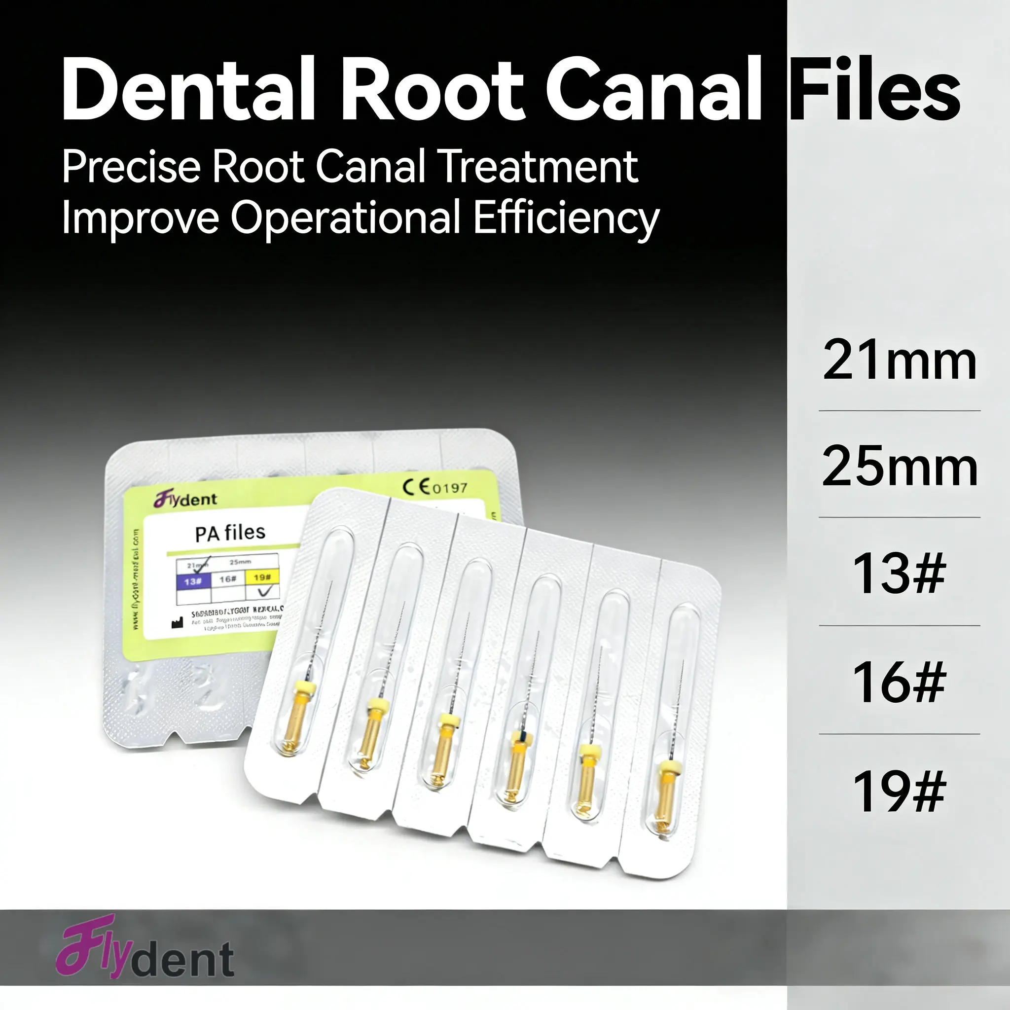 Dental Instrument  Pa-files Engine Use Niti Root Canal Files Path Files 25mm Dentist Tool