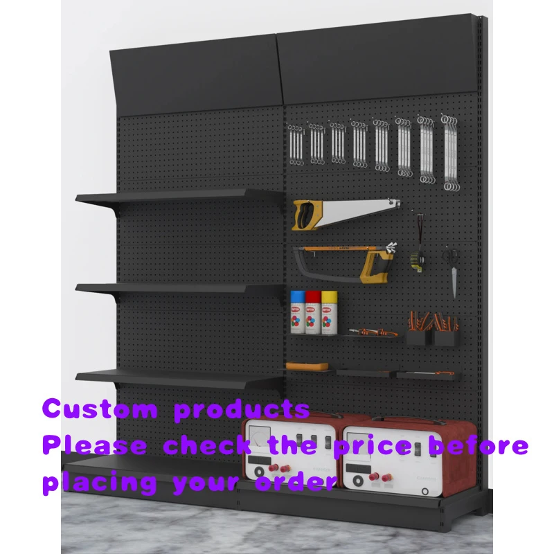 custom.Hole Board Display Rack Round Hole Storage Hardware Rack Supermarket Convenience Repair Shop Display Rack