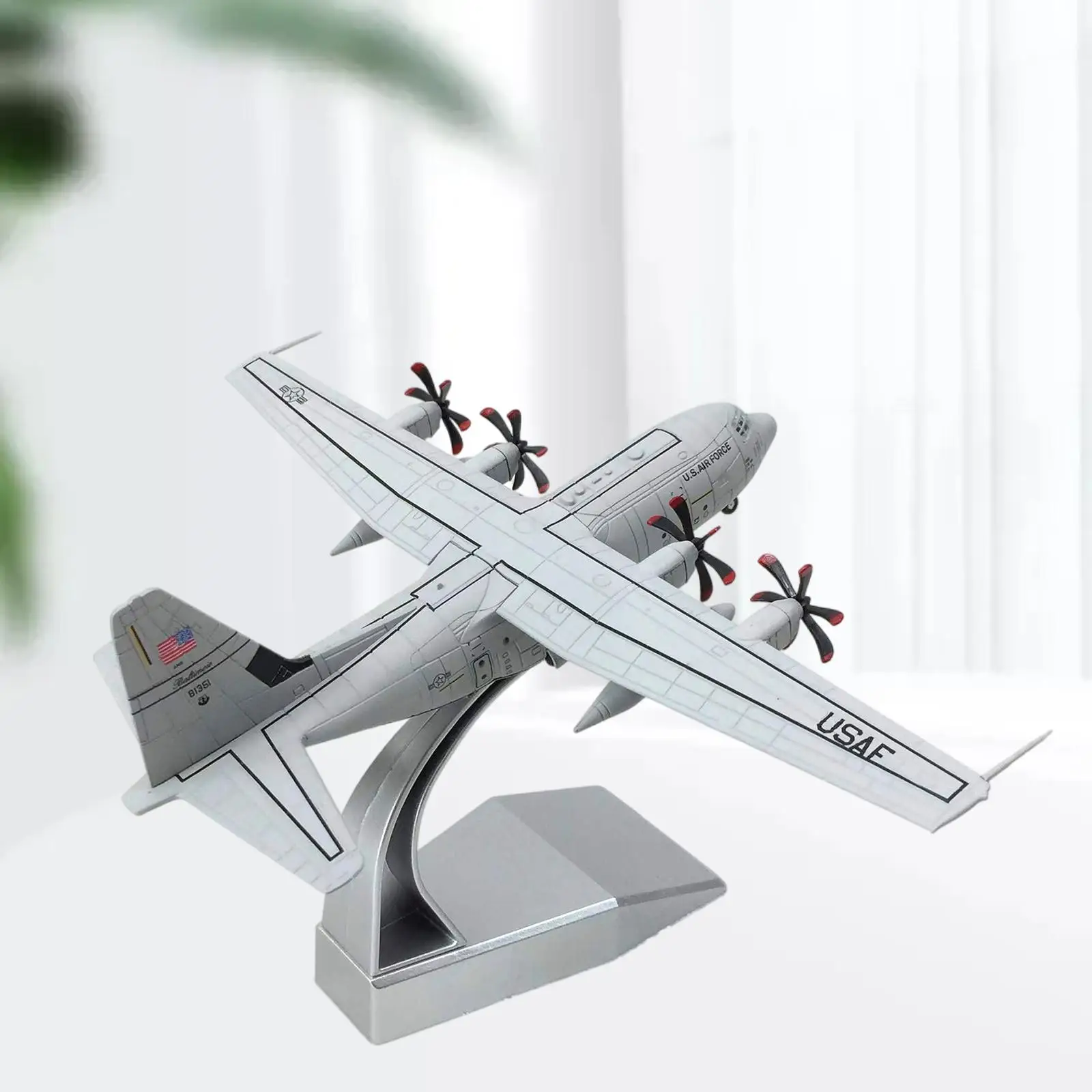 

C-130J Transport Aircraft Model 1: 200 Diecast Airplane Model for Desktop